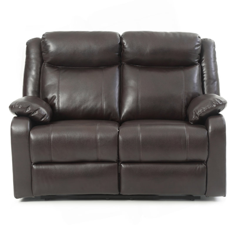 Causeuse inclinable double Ward, brun foncé, Marron foncé
