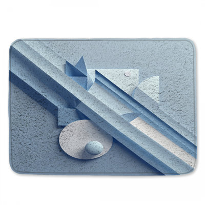 Geometric Abstract Shapes Bath Mat