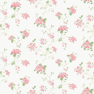 Galerie Miniatures 3 Pink Floral Wallpaper