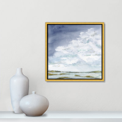 Clouds Left - Square Version Print by Patti Bishop