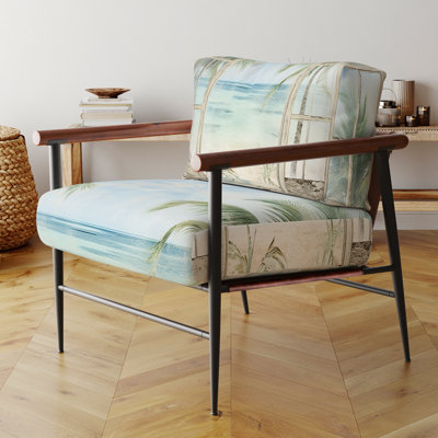 Tropical beach Windows horizon II - Fauteuil rembourré Coastal