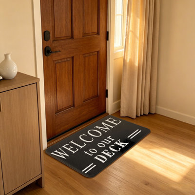 Tapis d'entrée 20 po x 32 po Welcome To Our Deck