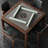 Retro Solid Wood Square Automatic Mahjong Table for Chinese Rules