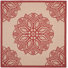 Beige/Red