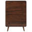 Commode de chambre à coucher à 5 tiroirs Kegan Noyer foncé-32843663