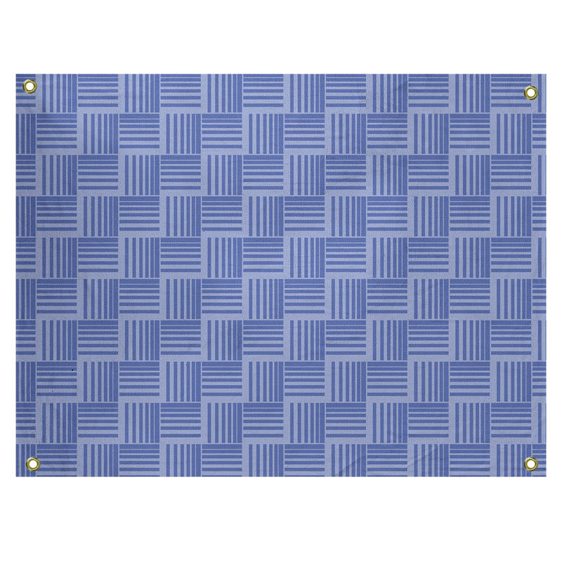 Jaya Polyester Tapestry, 50" H x 59" W, Blue/Aqua
