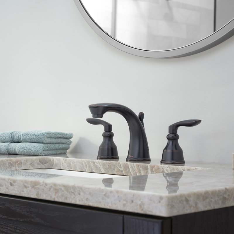 Avalon Traditional Tuscan Bronze Widespread Bathroom Faucet