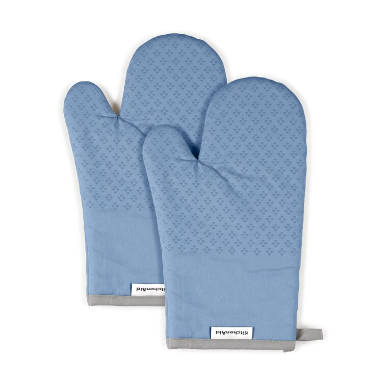 KitchenAid Asteroid Solid Textured Oven Mitt (Set of 2) Color: Yellow