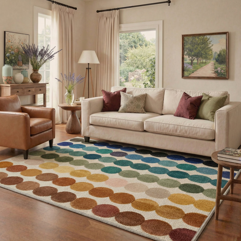 Tapis d'intérieur moderne à motif géométrique lavable à la machine avec envers antidérapant Orinda, Rectangle 8' x 10'