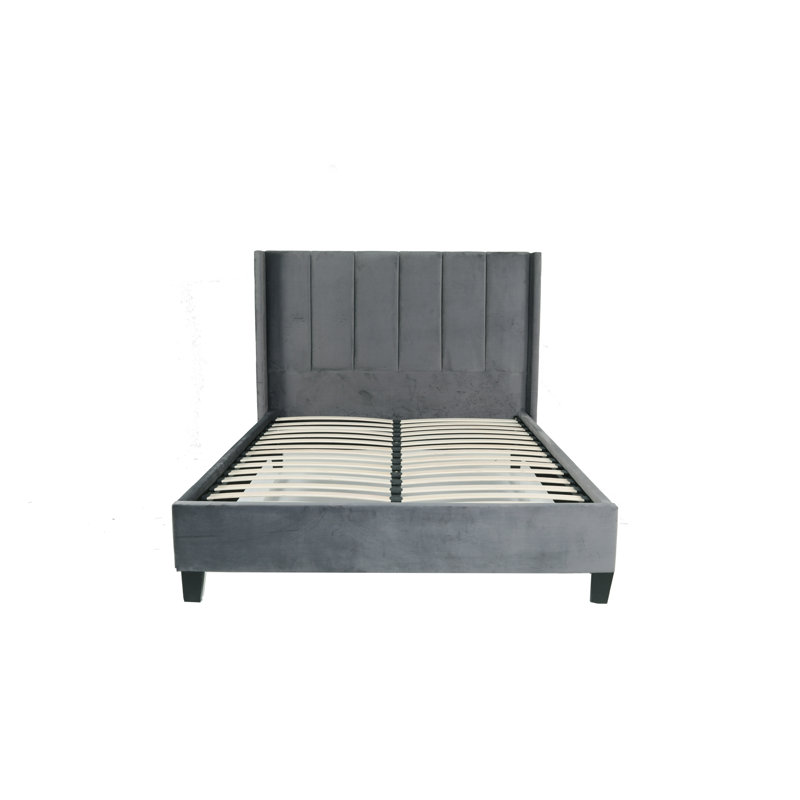 Upholstered Velvet Bed, Double (4'6)