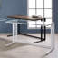 Bureau d'écriture, noyer et blanc avec port USB-1547246278