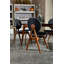 Chaise d'appoint revêtue de lin King Louis-686929147