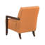 Fauteuil Lenie, cuir capitonné, bois de noyer-113497067