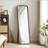 Full Length Mirror with Solid Beech Wood Frame and Walnut Finish