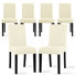 Modern Faux Leather Waterproof Upholstered Dining Chair (Set of 6)