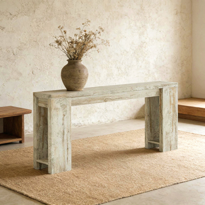 Wooden Entryway Table,Console Table,Sofa Table, White