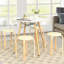 Tabouret court en bois massif 18,5 po-349881915