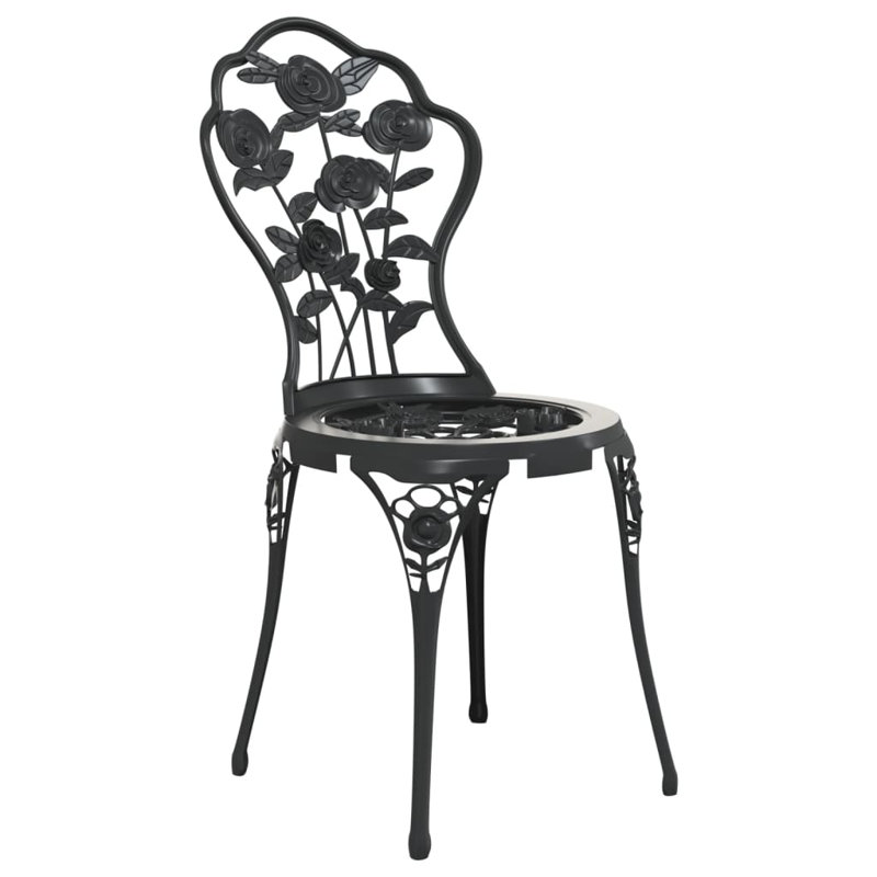 Aluminium Dining Chair, Black