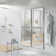 Elevate Wall Mounted Towel and Robe Hook Rack with 3 Hooks