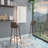 Wall Foldable Table, Seven Interior Shelves, Extending Table, Modern Desk