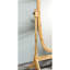 Miroir sur pied 57,57 "en bois avec finition naturelle, ovale. Miroir réglable. S'incline facilement à n'importe quel angle. Miroir de guide d'assemblage simple, complet. Installation facile