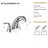 5.45" CUPC Certified 2-Handle Bathroom Sink Faucet