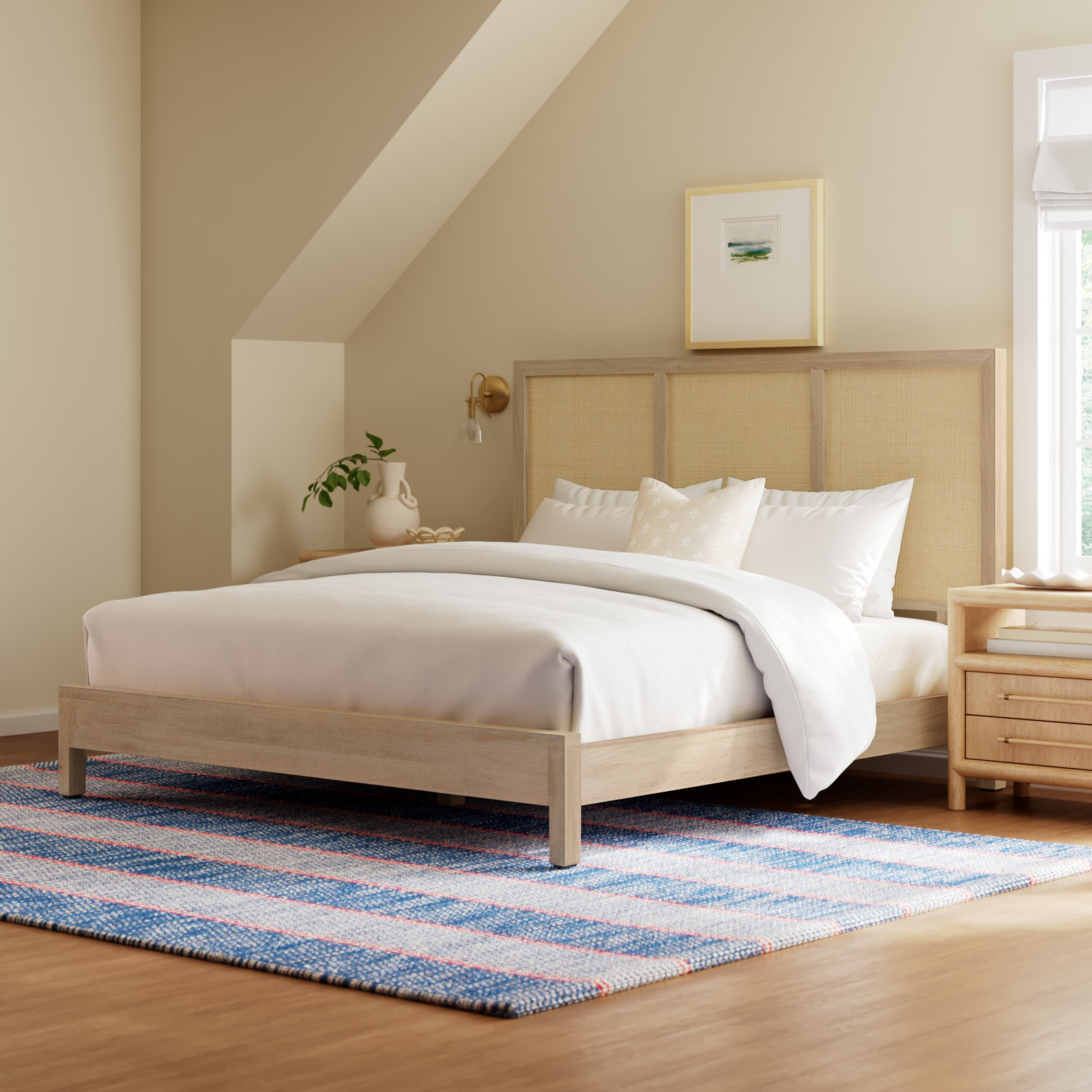 Cara Cane Bed, King