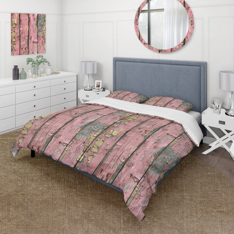 Ensemble de housse de couette Petal, Housse de couette très grand + 2 taies décorativ