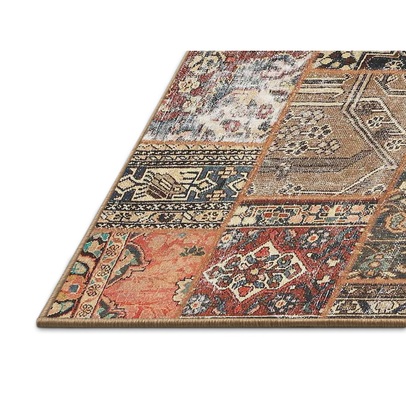 Brun contemporain/Tapis décoratif marron, Rectangle 4 pi x 6 pi