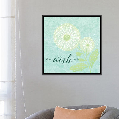«Dandelion Wishes III», impression sur toile tendue