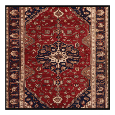 Tapis brun lavable à la machine
