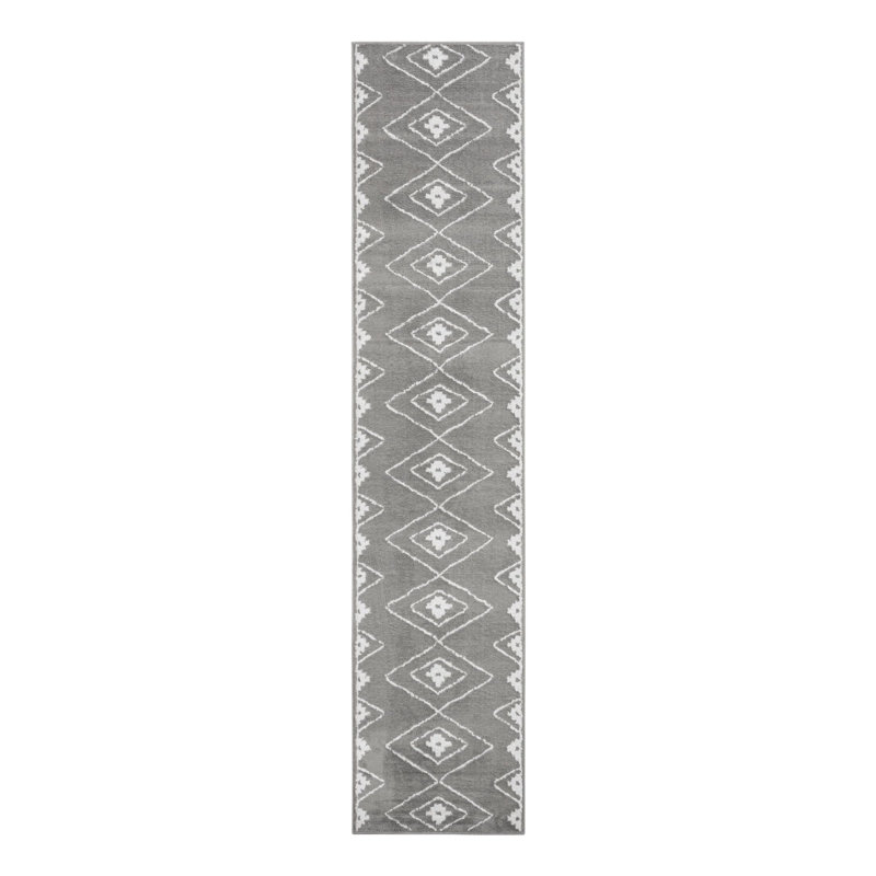 Latitude Run® Vefsna Nikolis Rug Gray, Runner 2'7" x 12'