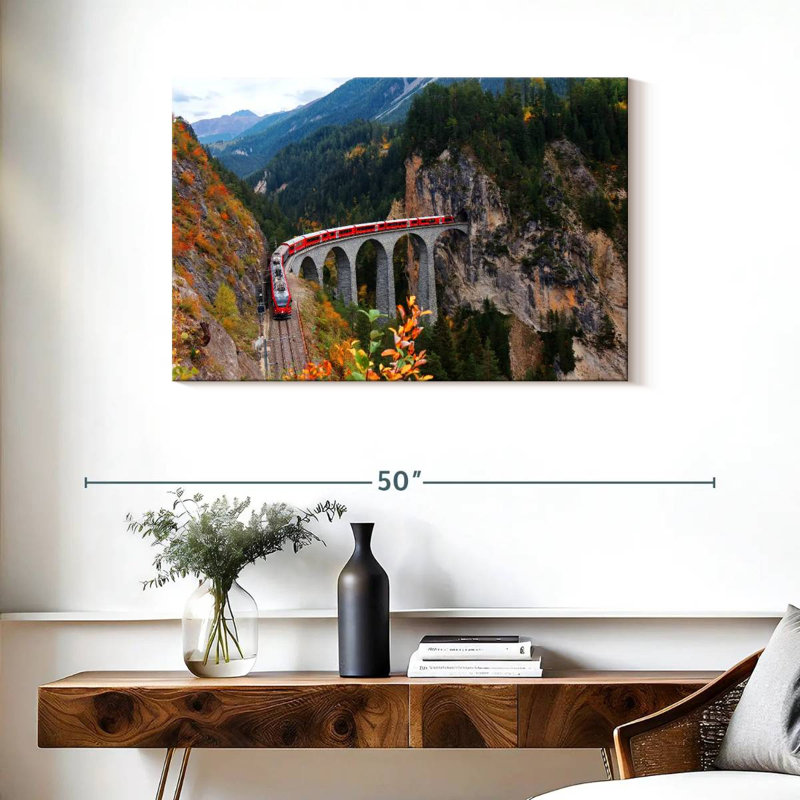 Mehar Landwasser Viaduct Train, 24" H x 36" W