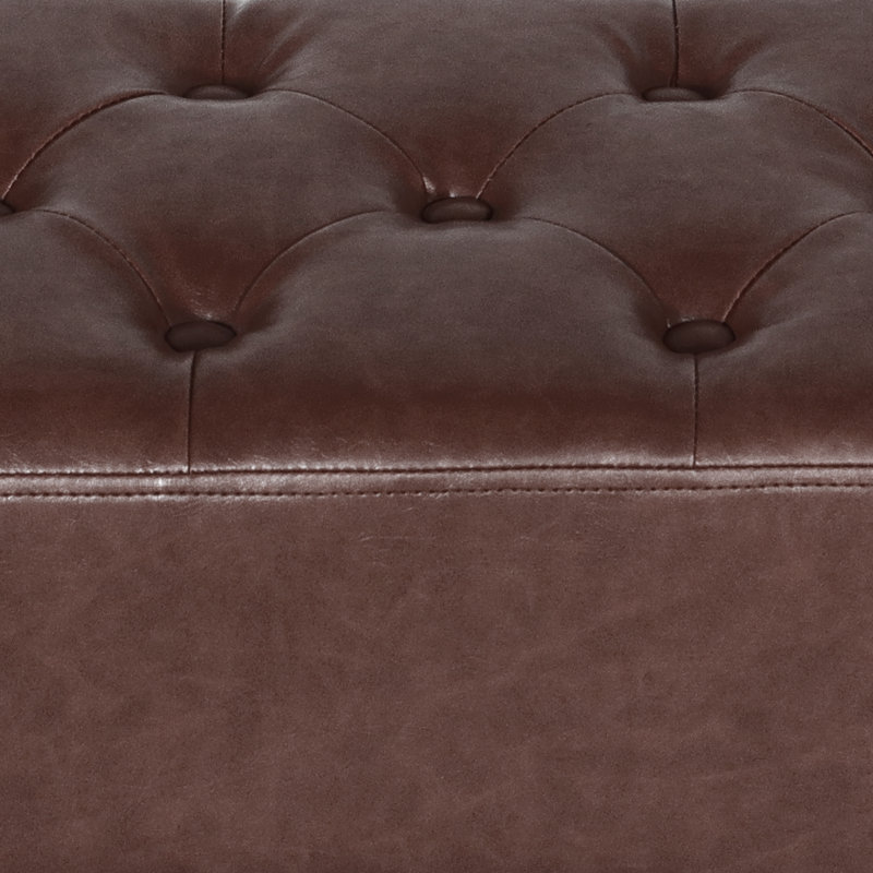 Dorly 38" Upholstered Bedroom Bench, Taupe