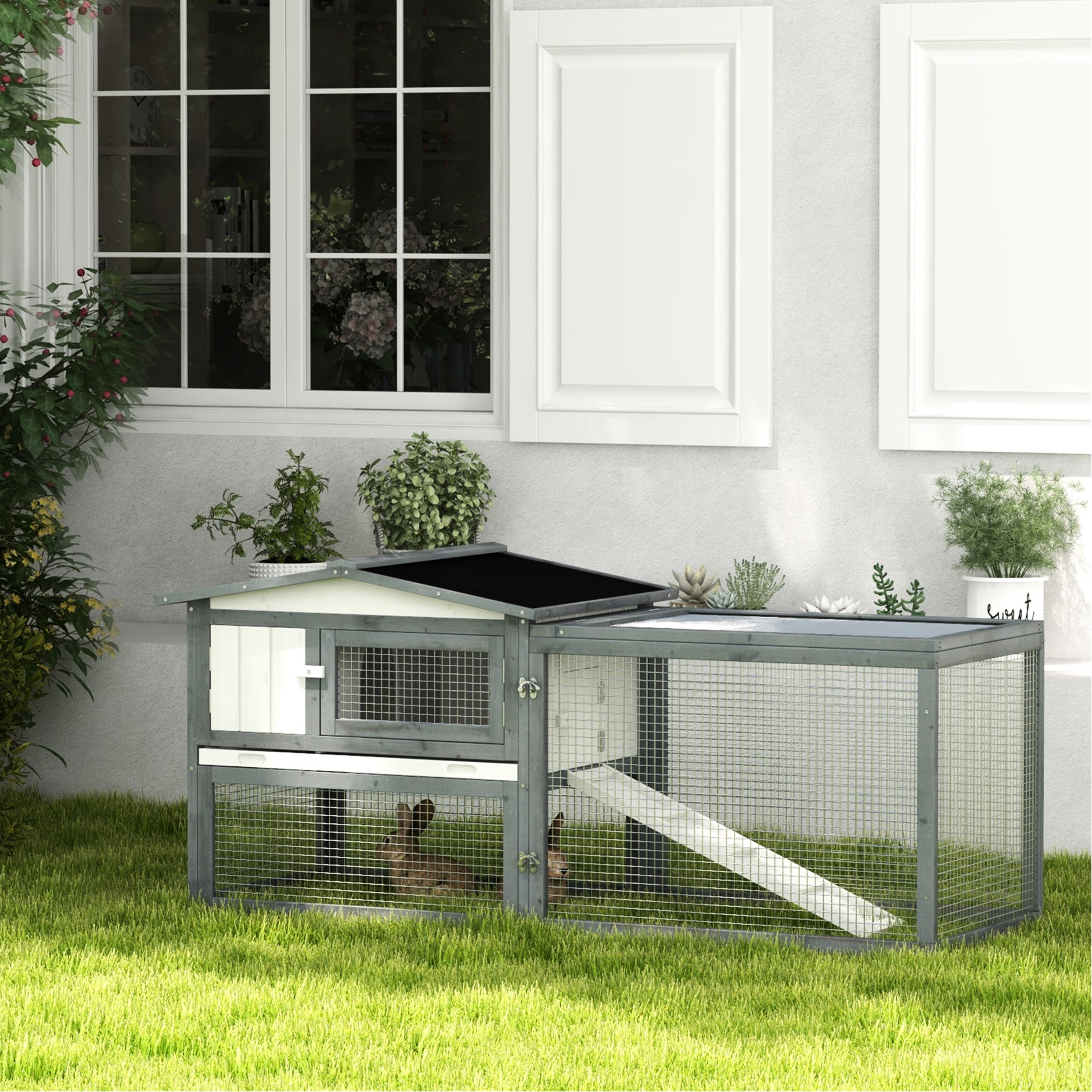 Wooden Rabbit Ramp Tucker Murphy Pet™ 61