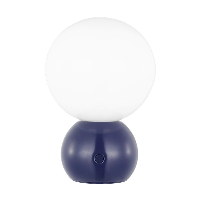 Mini lampe de table portative Anthony, Bleu marine