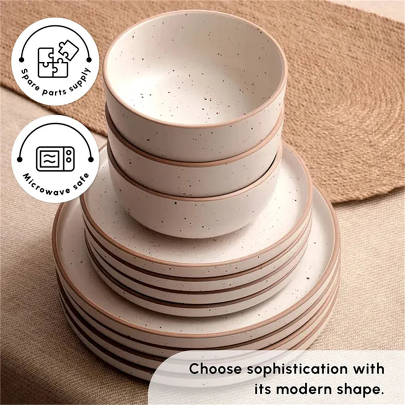 Piece Stoneware Dinnerware Set - Service for 6