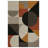 Gustin Collection Digital Print Cotton-Polyester Brown Geometric Rug-352250287