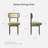 Mid-Century Modern Dining Chairs With Upholstered Seat And Rattan Back - Wood Leg Accent Chairs-1186972068-1186972064