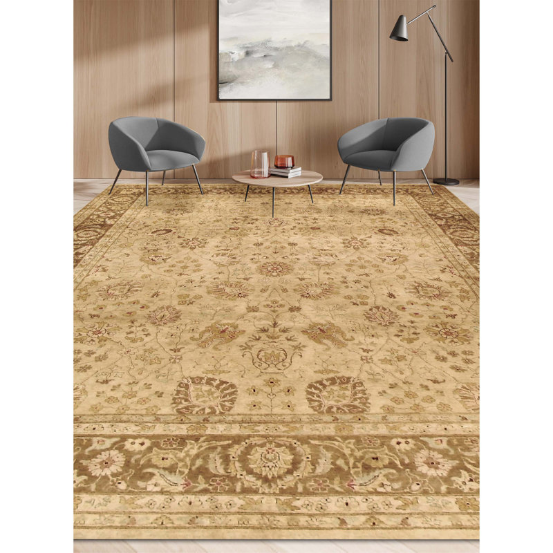 Wool Oriental Area Rug, Rectangle 6' x 9'