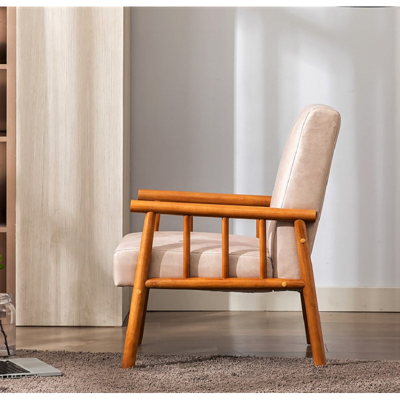 Goedeck Upholstered Armchair, Light Caramel