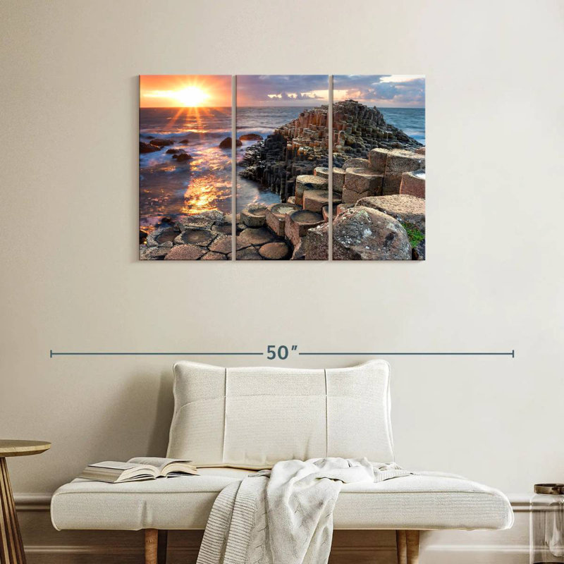 Plage Gillard Giant's Causeway, H 24 po x l 38 po