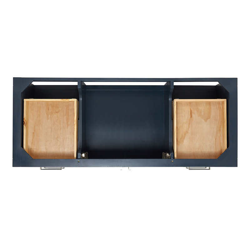 Magnolia Bath Vanity Rectangular Basin S061SCW2R, Midnight Blue, Rectangular, 55"