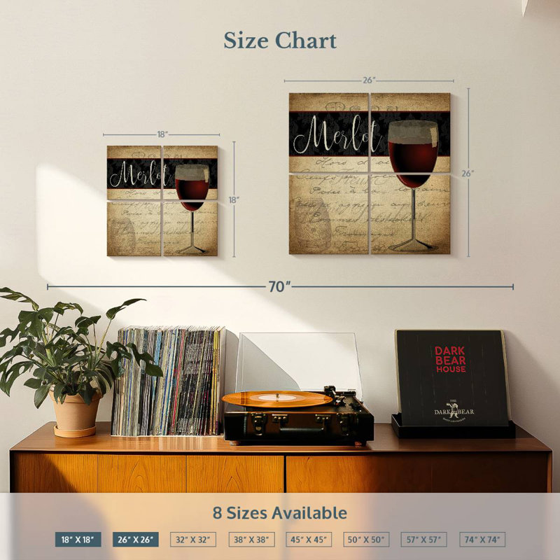 Yarlin Fine Wine I, H 18 po x l 18 po