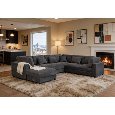 Everden Modular Plush Sectional Sofa