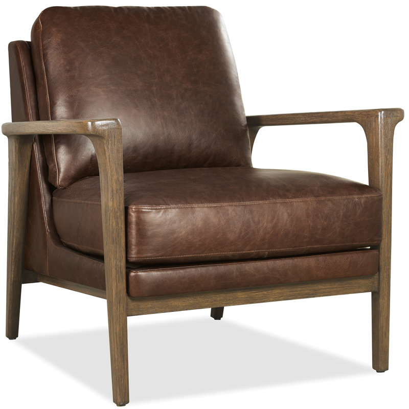 Ashland Armchair, Light Brown, Dark Brown