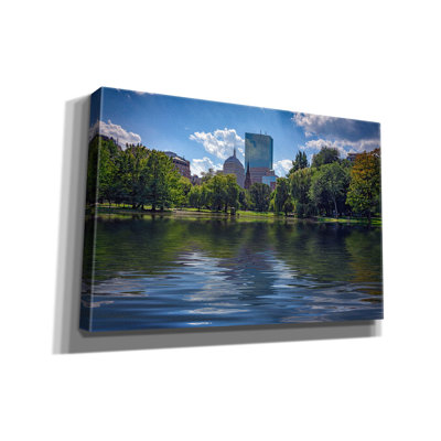 «Lagoon In Boston Public Garden» par Rick Berk, art mural sur toile