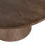 Solid Oak Wood Round Dining Table with Seating for 4