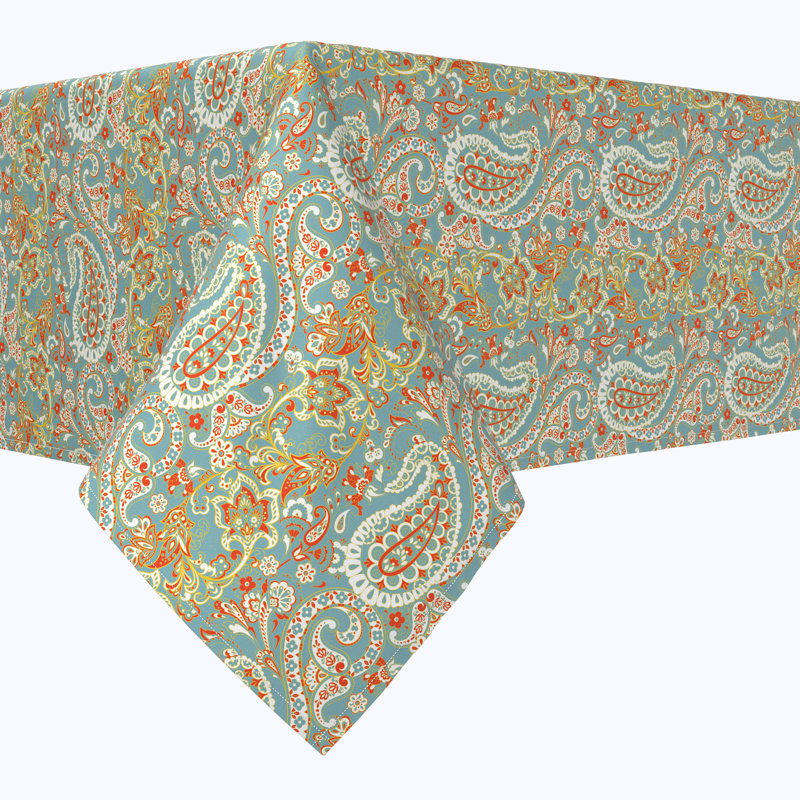 Myren Paisley Tablecloth, 120" x 60"