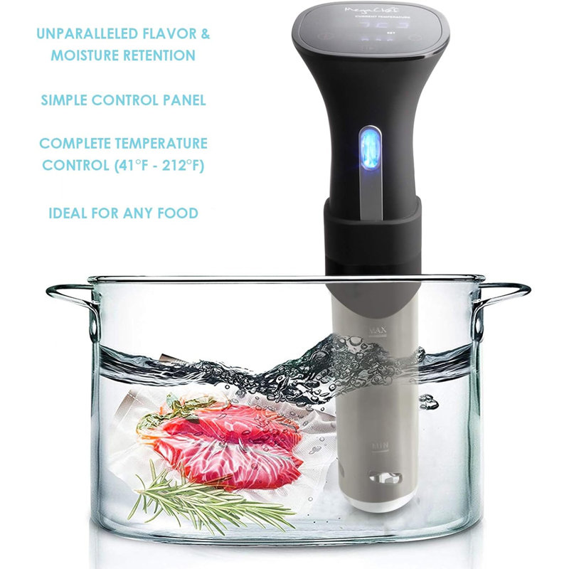 Megachef Immersion Circulation Precision Sous-vide Cooker With Digital Touchscreen Display